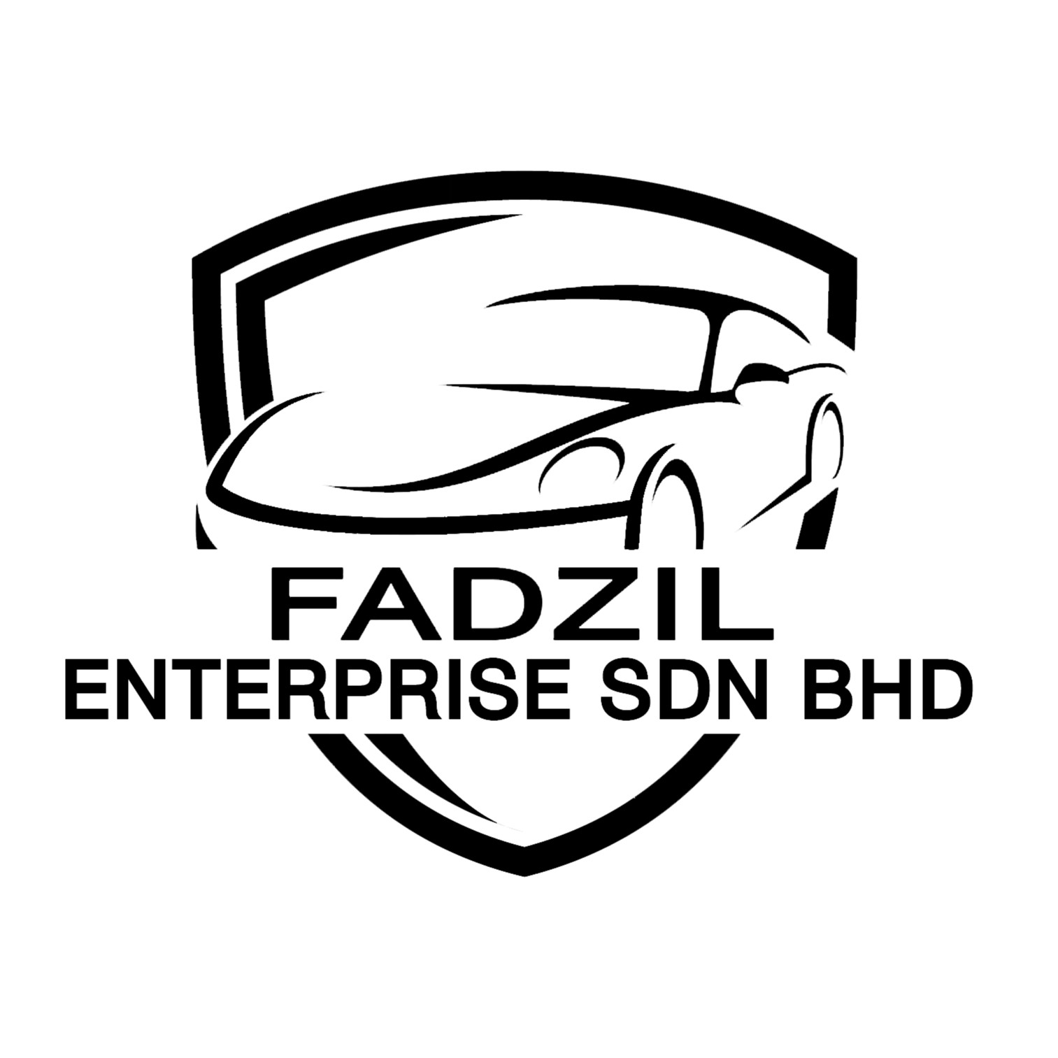 Fadzil Enterprise logo with stylized car outline